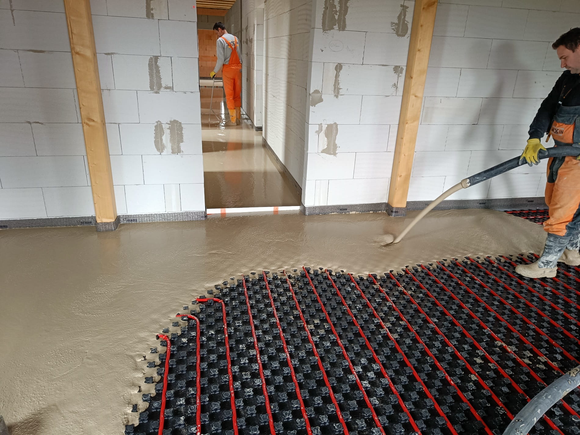 Realizace anhydritové lité podlahy Mixfloor